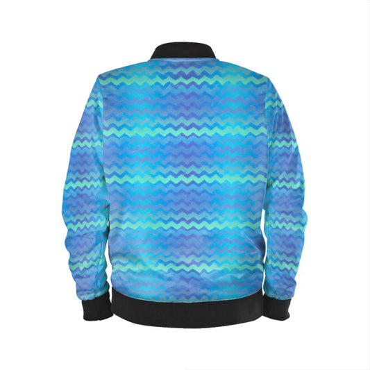 Mermaid Stripes Mens Bomber Jacket