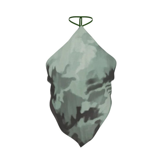 Green Camo Bandana Top