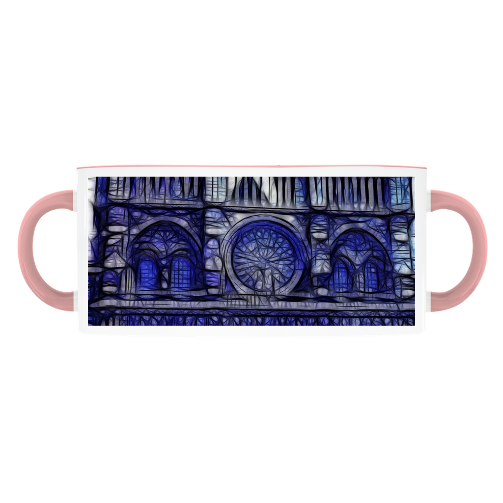 Cathedral In Blue Accent Mugs