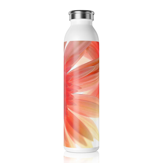 Ethereal Pink Daisy Slim Water Bottle - Reusable Hydration, Eco-Friendly & Stylish Drinkware, Perfect for Fitness, Travel & Gifts
