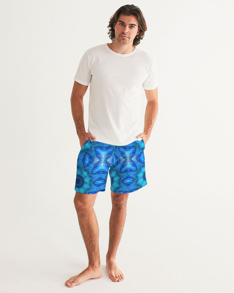 Blue Ocean Kaleidoscope Men's All-Over Print Swim Trunk