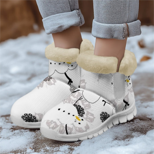 Snow Boots Snowman Pattern