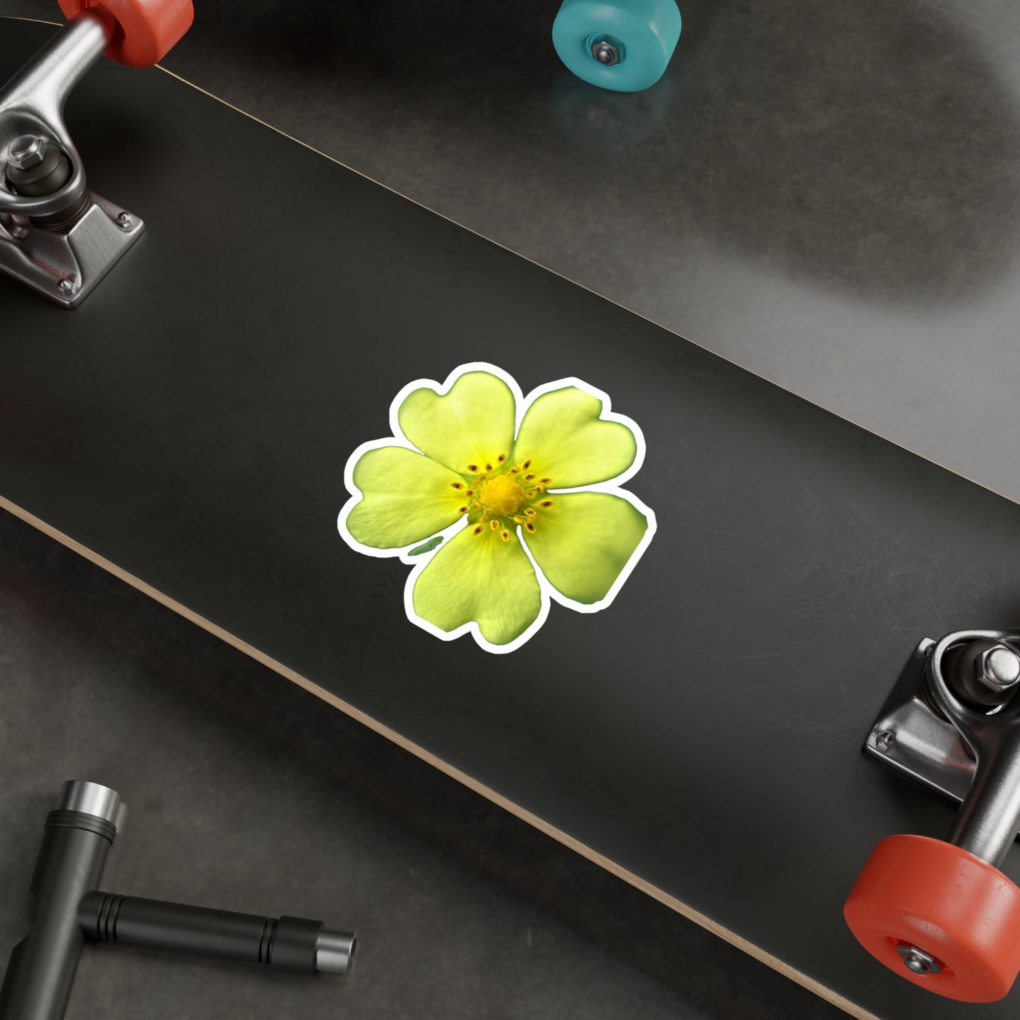 Yellow Wildflower Kiss-Cut Vinyl Decals