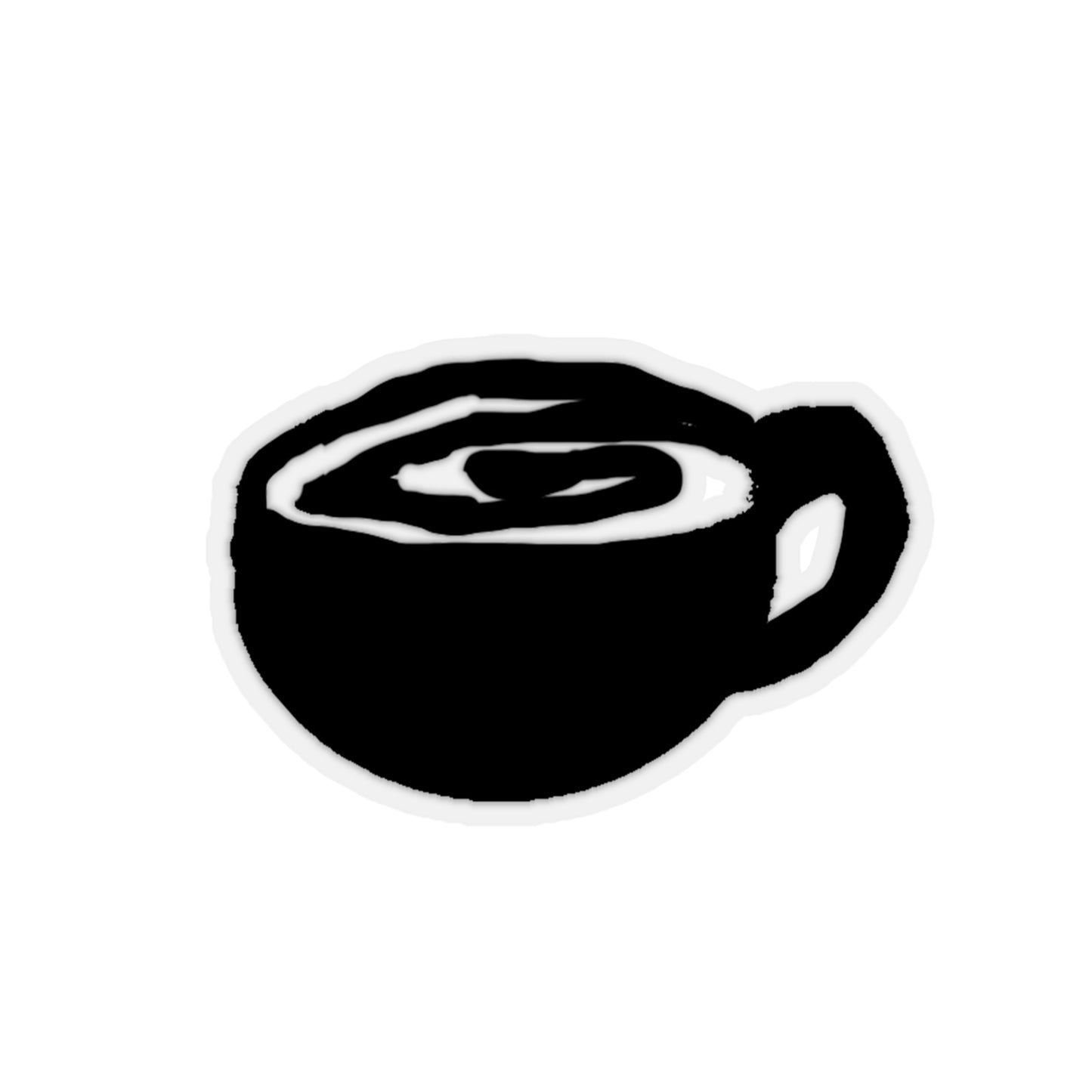 Coffee Swirl Kiss-Cut Stickers