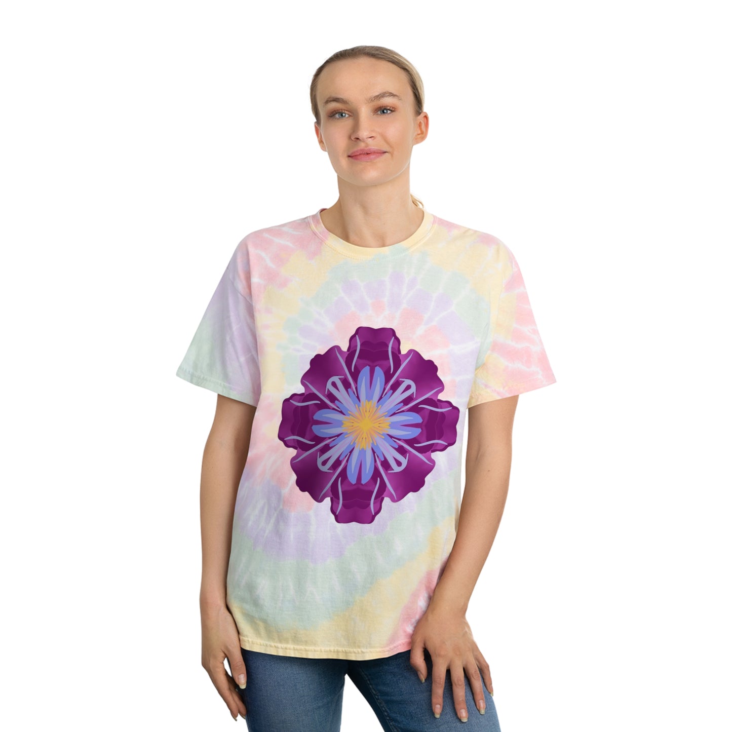 Fanciful Flowers 3 Tie-Dye Tee, Spiral