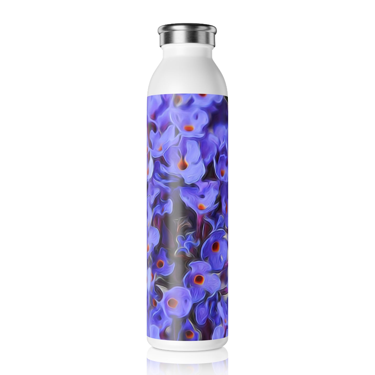 Butterfly Flower Slim Water Bottle | Reusable Hydration, Eco-Friendly Gifts, Summer Accessories, Fitness Gear, Travel Essentials