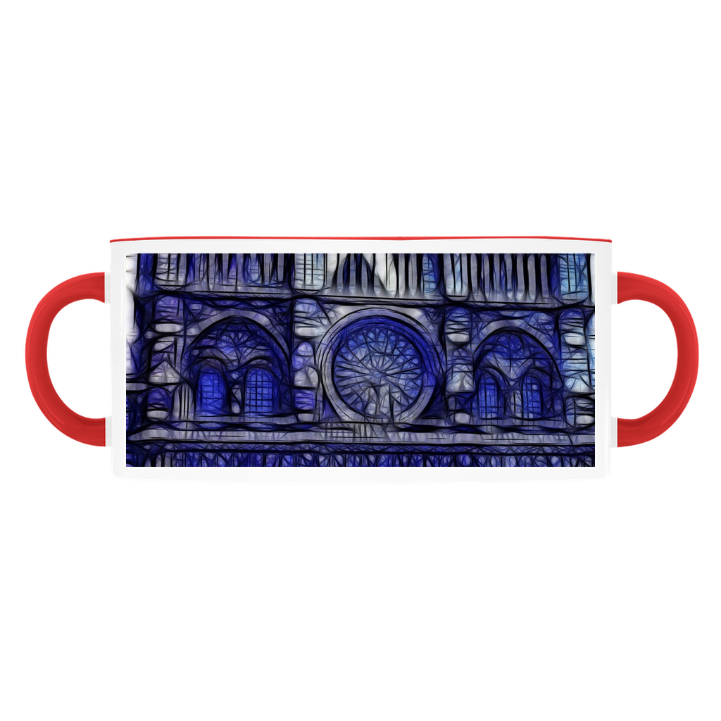 Cathedral In Blue Accent Mugs