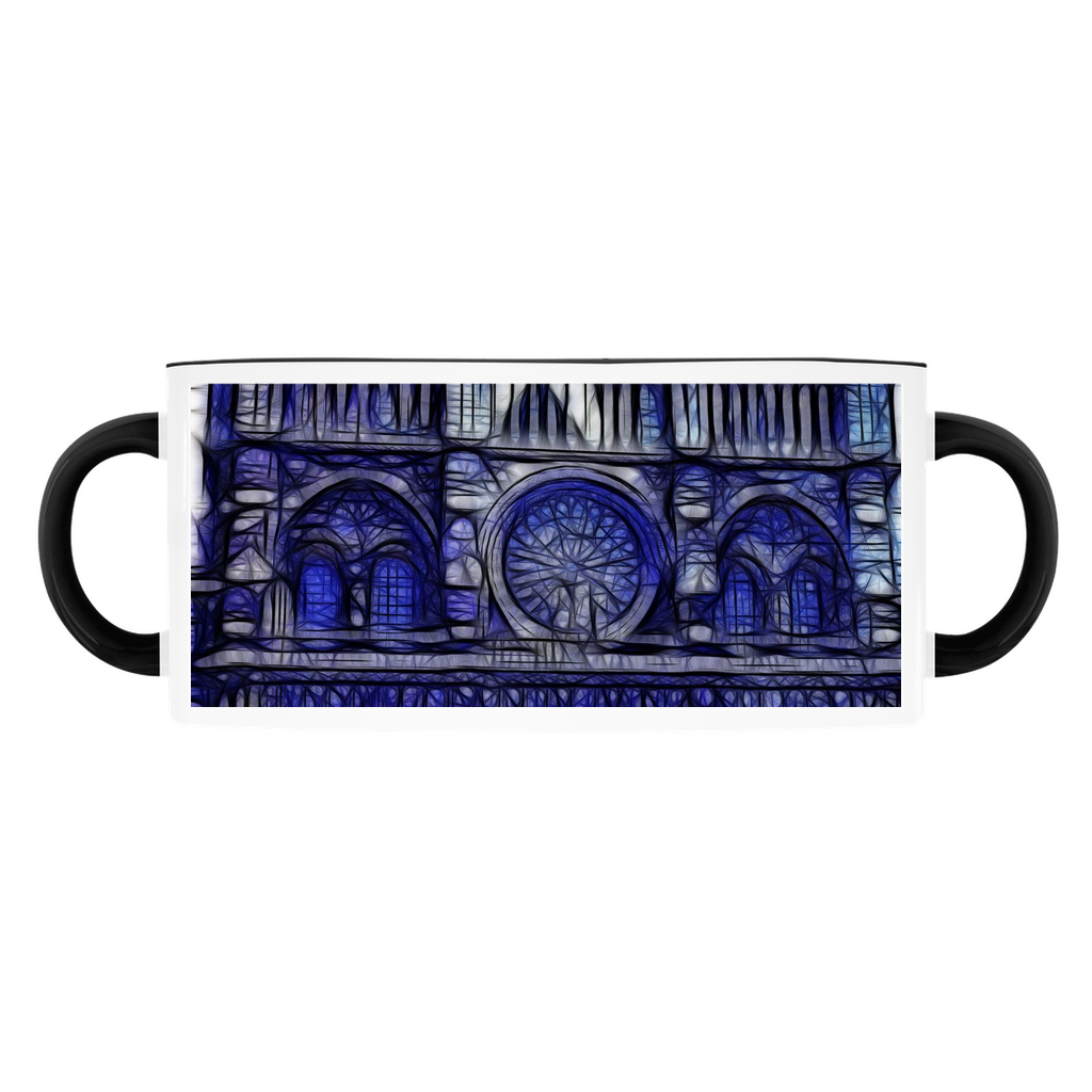 Cathedral In Blue Accent Mugs