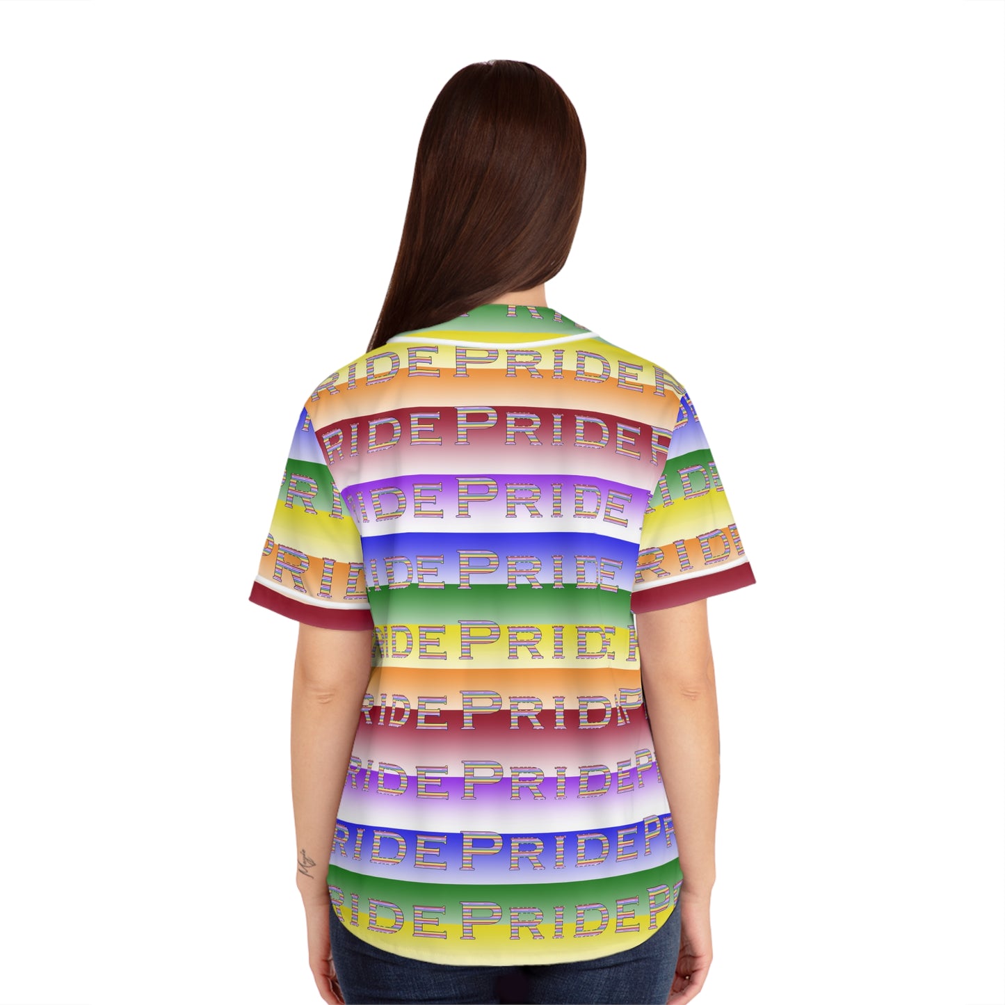 Pride LGBTQ Women's Baseball Jersey (AOP)