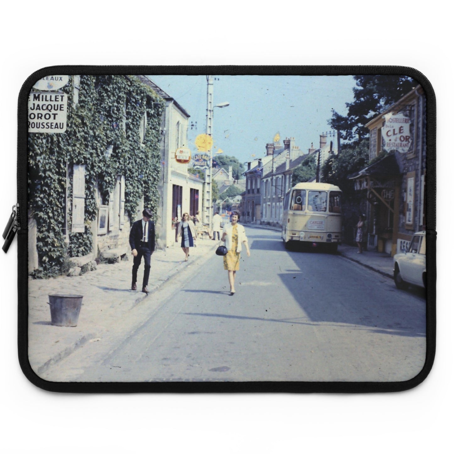 Vintage Paris Shopping Laptop Sleeve