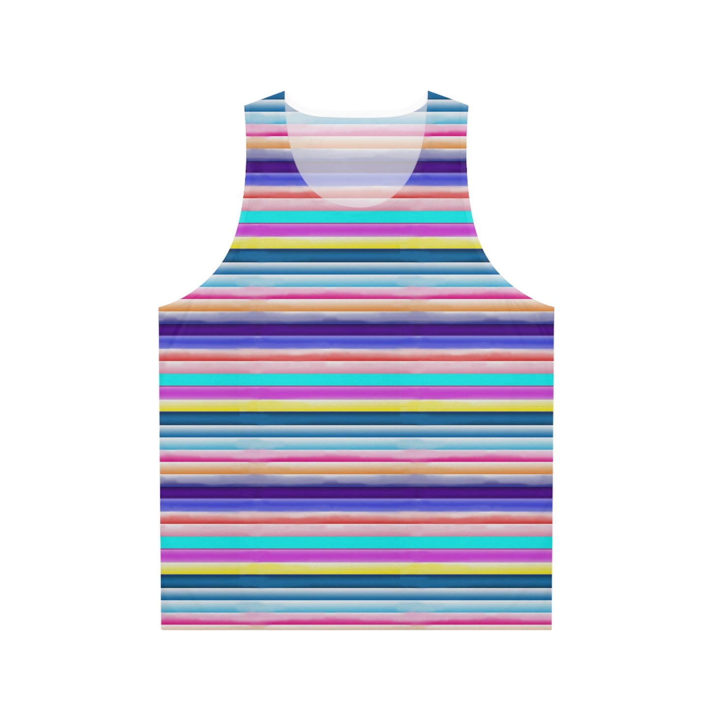 Cotton Candy Stripes Unisex Tank Top (AOP)