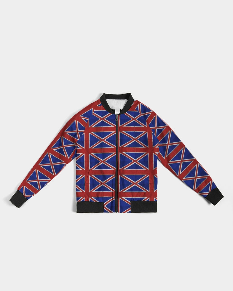 British Flag Pattern Women's All-Over Print Bomber Jacket