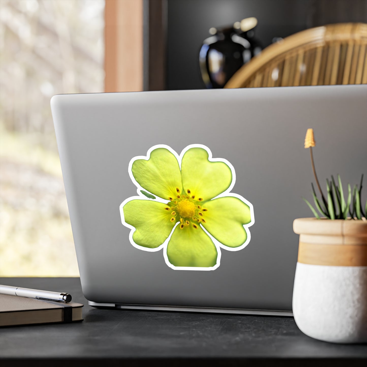 Yellow Wildflower Kiss-Cut Vinyl Decals