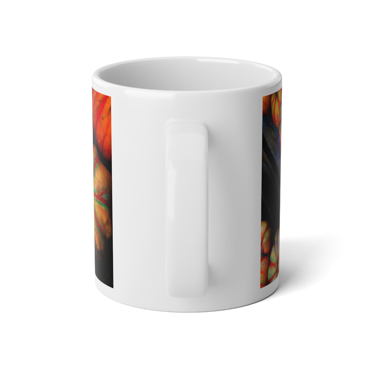 Vibrant Pumpkin Jumbo Mug, Fall Coffee Cup, Autumn Decor, Cozy Beverage Mug, Halloween Gift, Seasonal Kitchenware