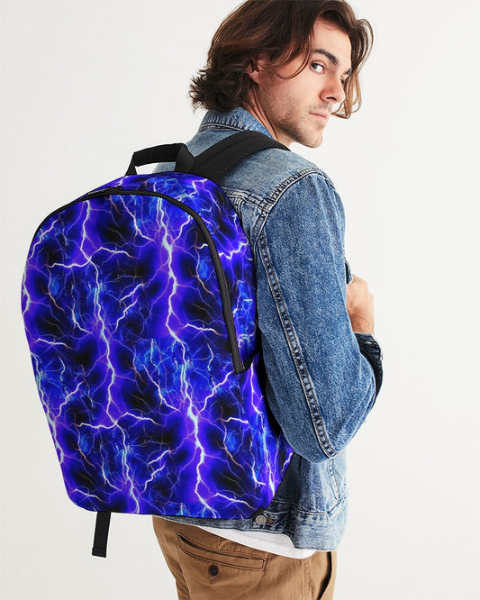 Blue Lightning Large Backpack