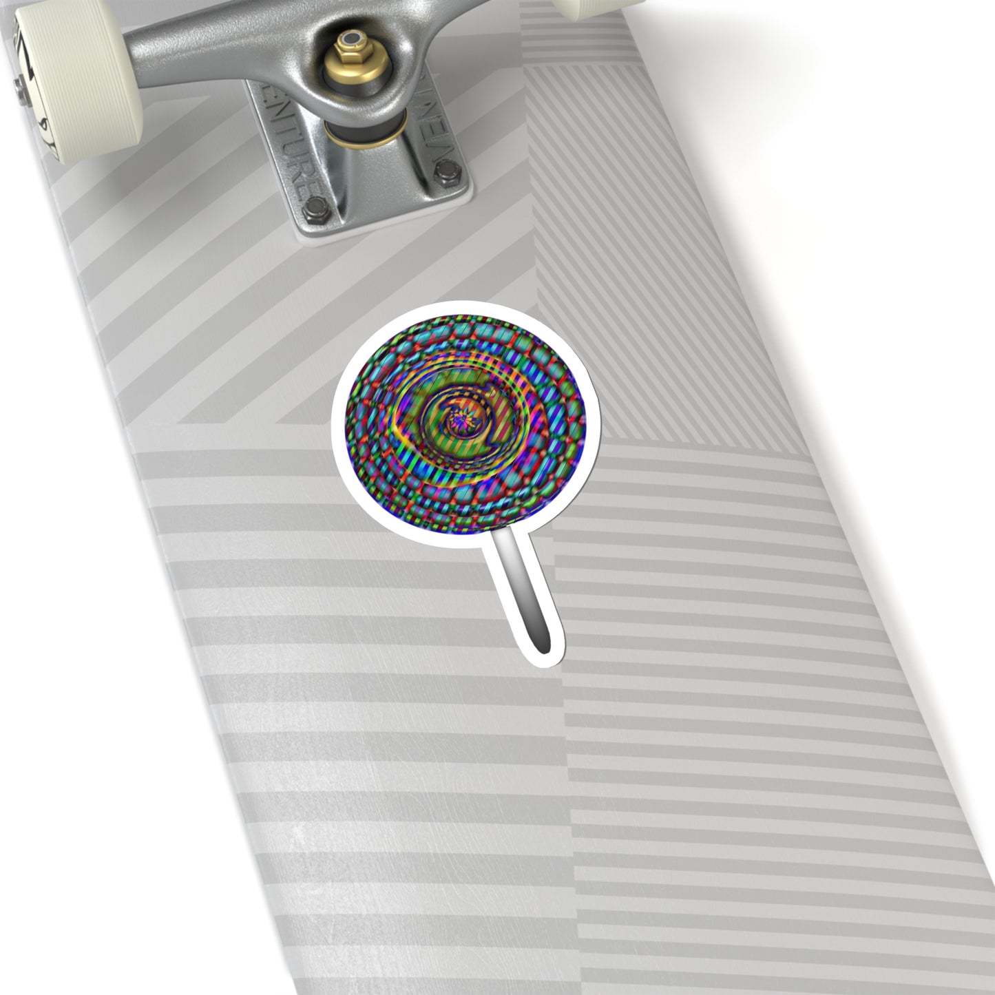 Rainbow Lollipop Kiss-Cut Stickers