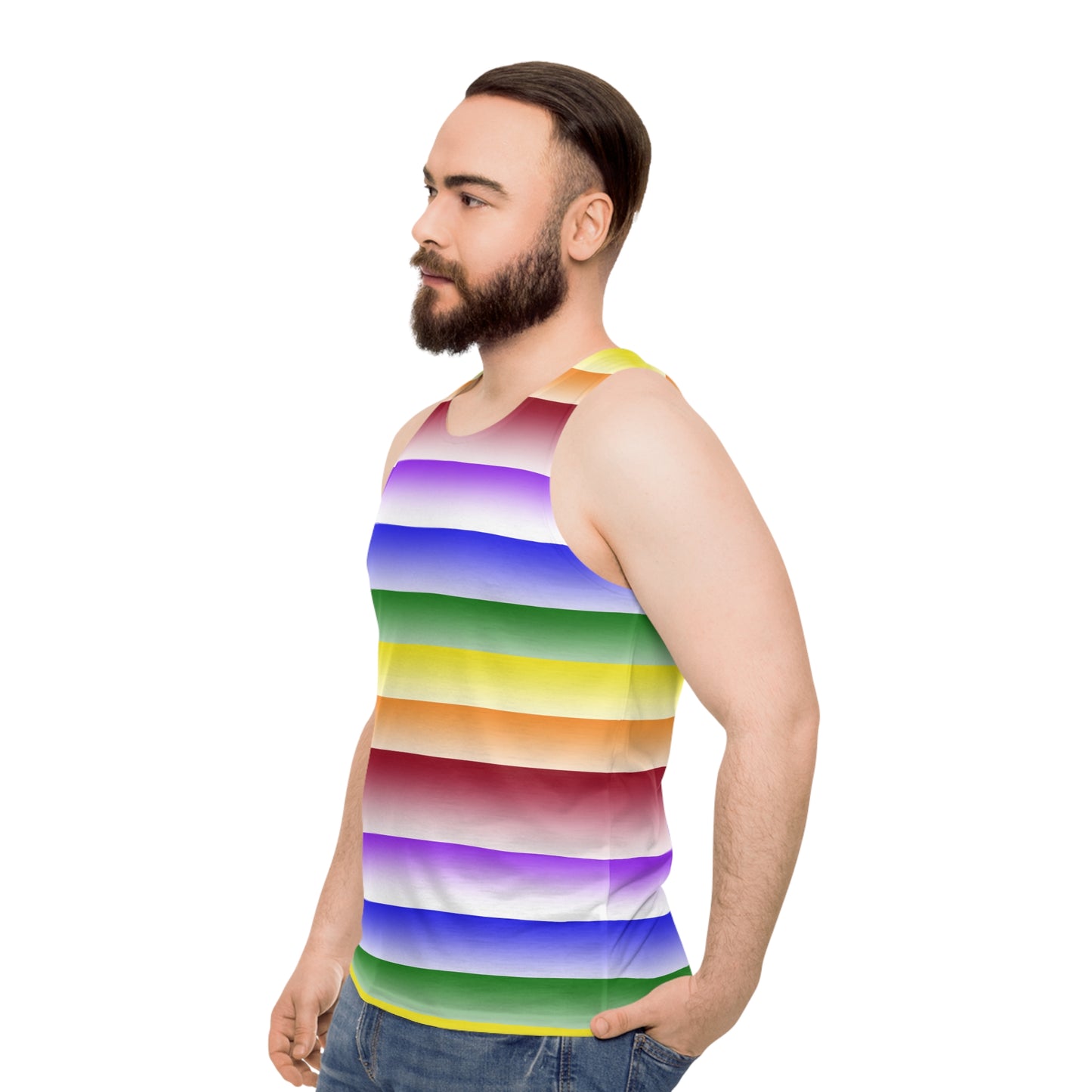Pride Rainbow Unisex Tank Top (AOP)