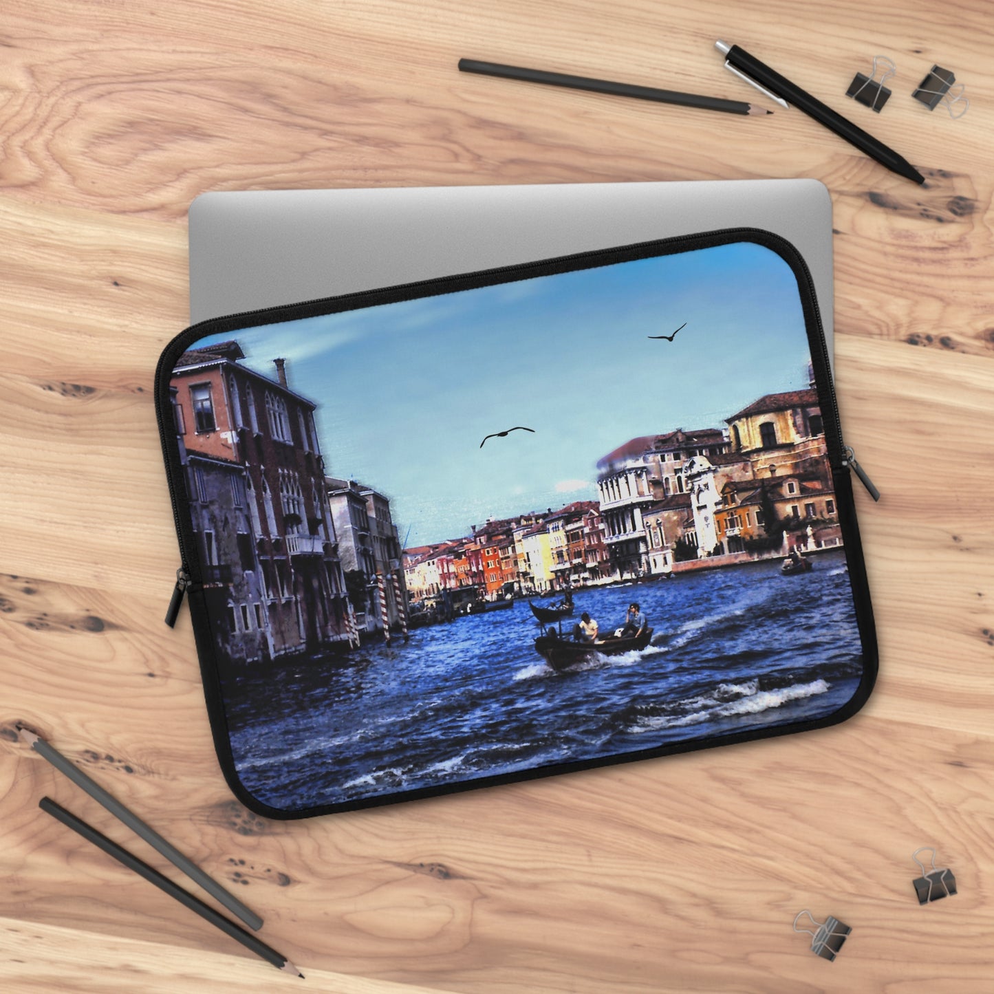 Vintage Venice Canal Laptop Sleeve