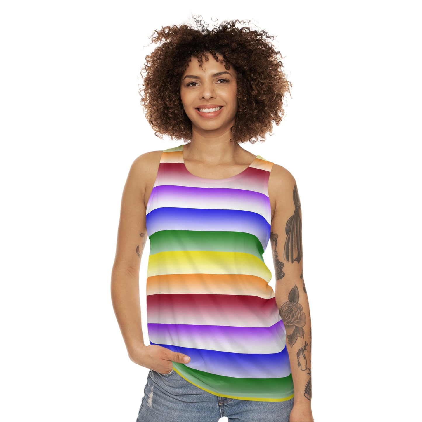 Pride Rainbow Unisex Tank Top (AOP)