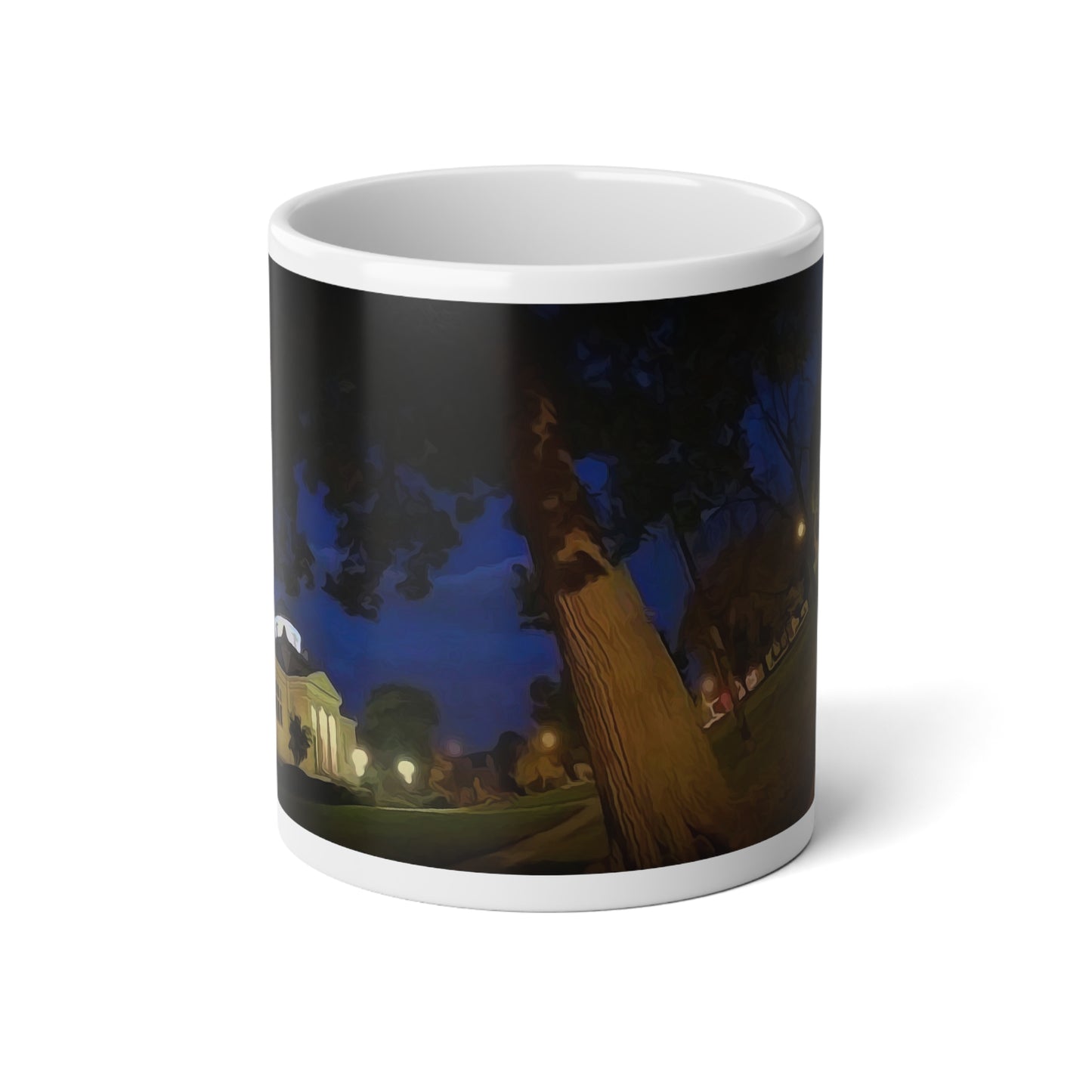 Night at The Library Jumbo Mug, 20oz | Cozy Coffee Cup for Relaxing Evenings, Gift for Nature Lovers, Home Décor Idea, Coffee Lovers