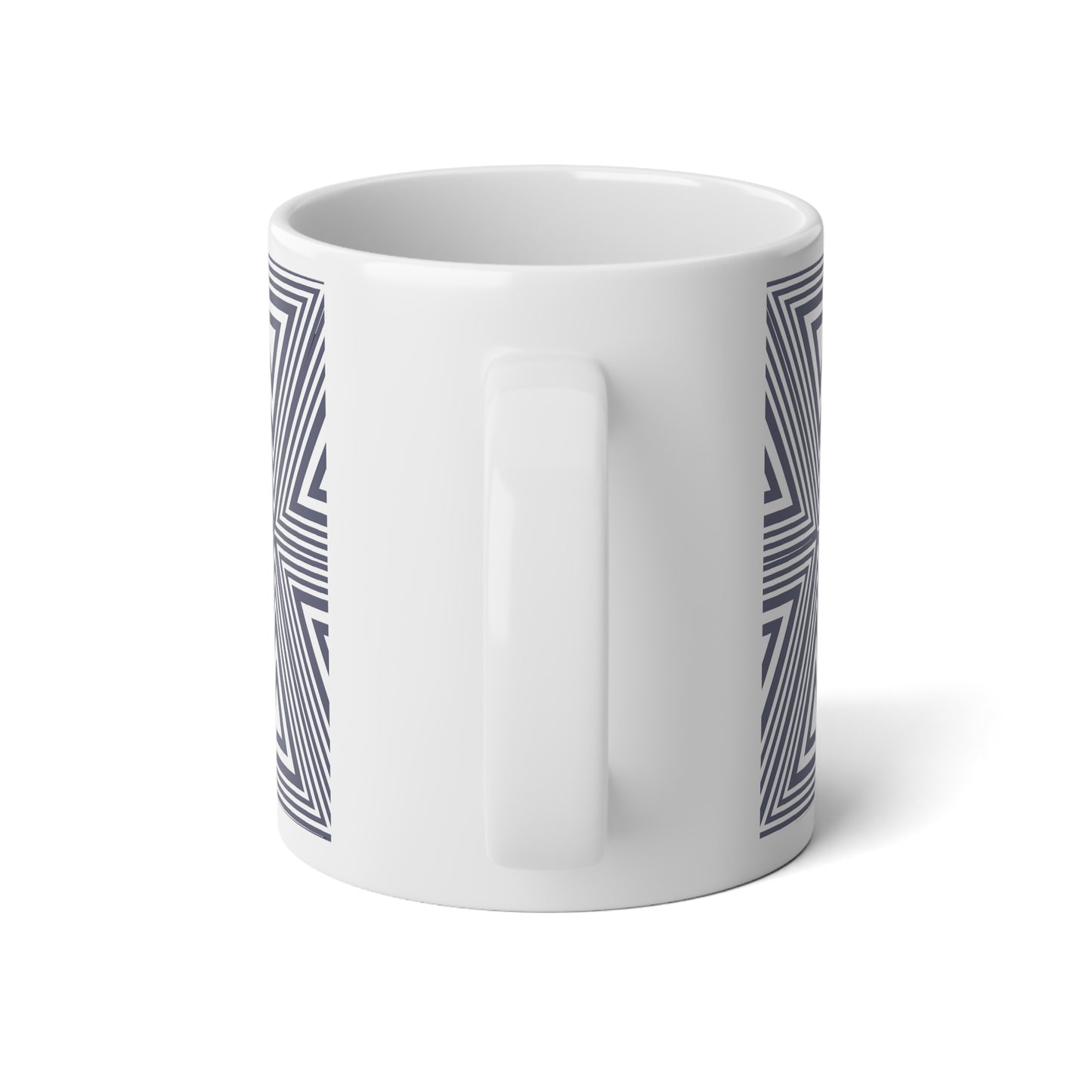Geometric Pattern Jumbo Mug | 20oz Coffee Cup, Unique Gift for Home, Stylish Kitchen Decor, Modern Artwork, Housewarming Present
