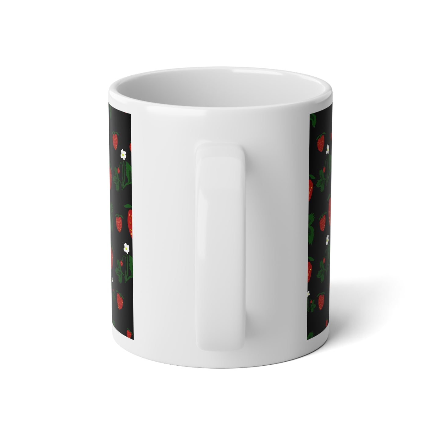 Strawberry Dream Jumbo Mug, 20oz - Perfect for Hot Cocoa, Coffee Lovers, Farmhouse Decor, Gift for Friends, Summer Vibes, Kitchen Essentials