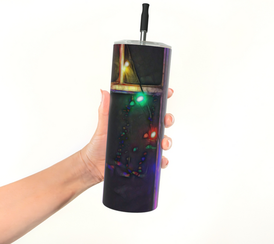 Christmas Light Refraction Stainless Steel Tumbler
