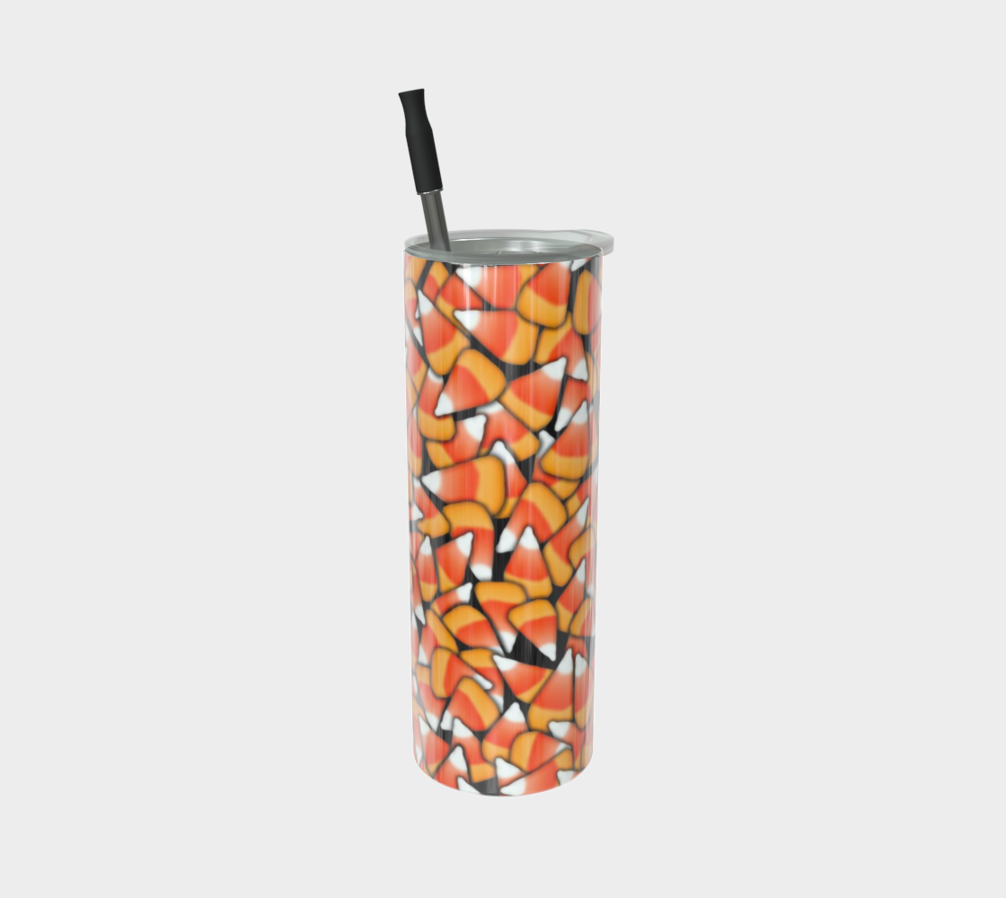Candy Corn Pattern Stainless Steel Tumbler