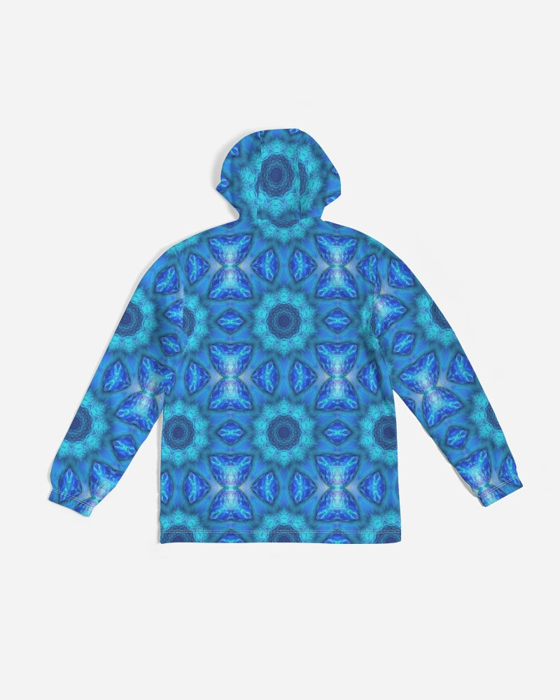 Blue Ocean Kaleidoscope Men's All-Over Print Windbreaker