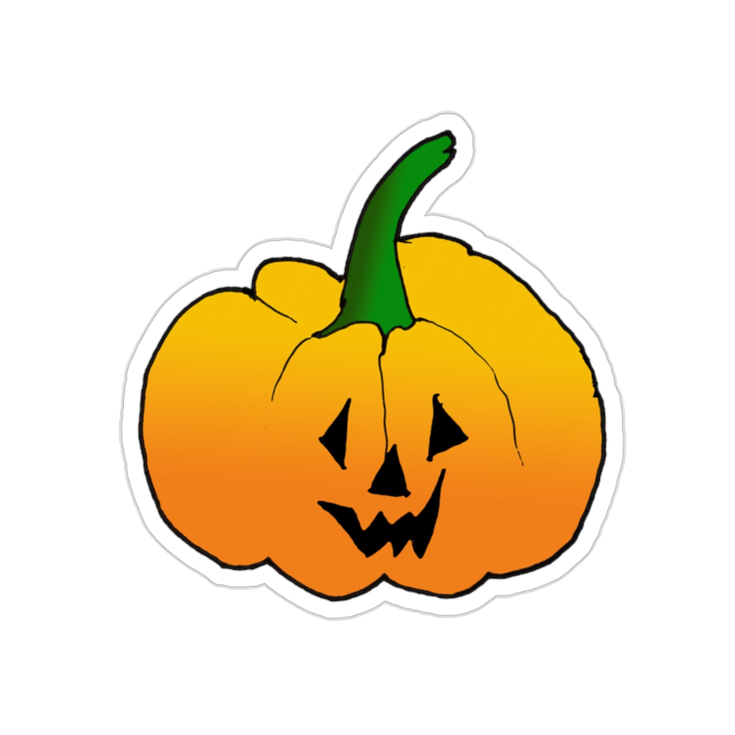 Jack O Lantern Kiss-Cut Stickers
