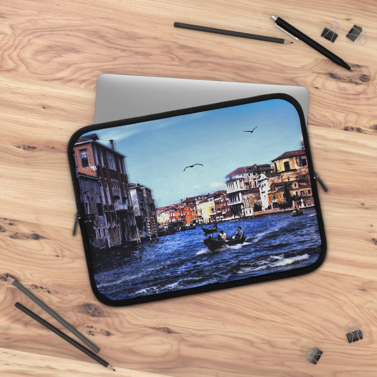 Vintage Venice Canal Laptop Sleeve