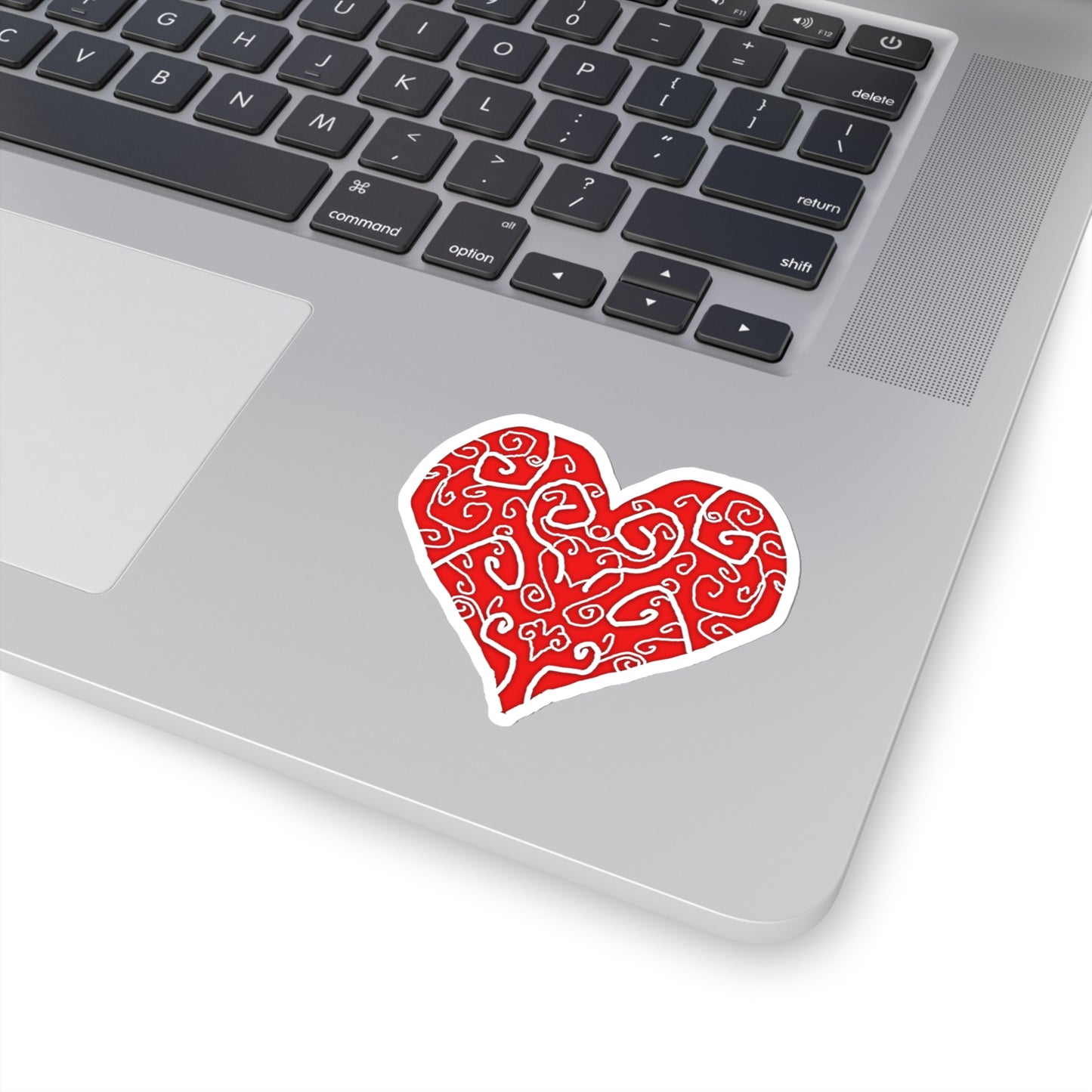 Heart Swirls Kiss-Cut Stickers
