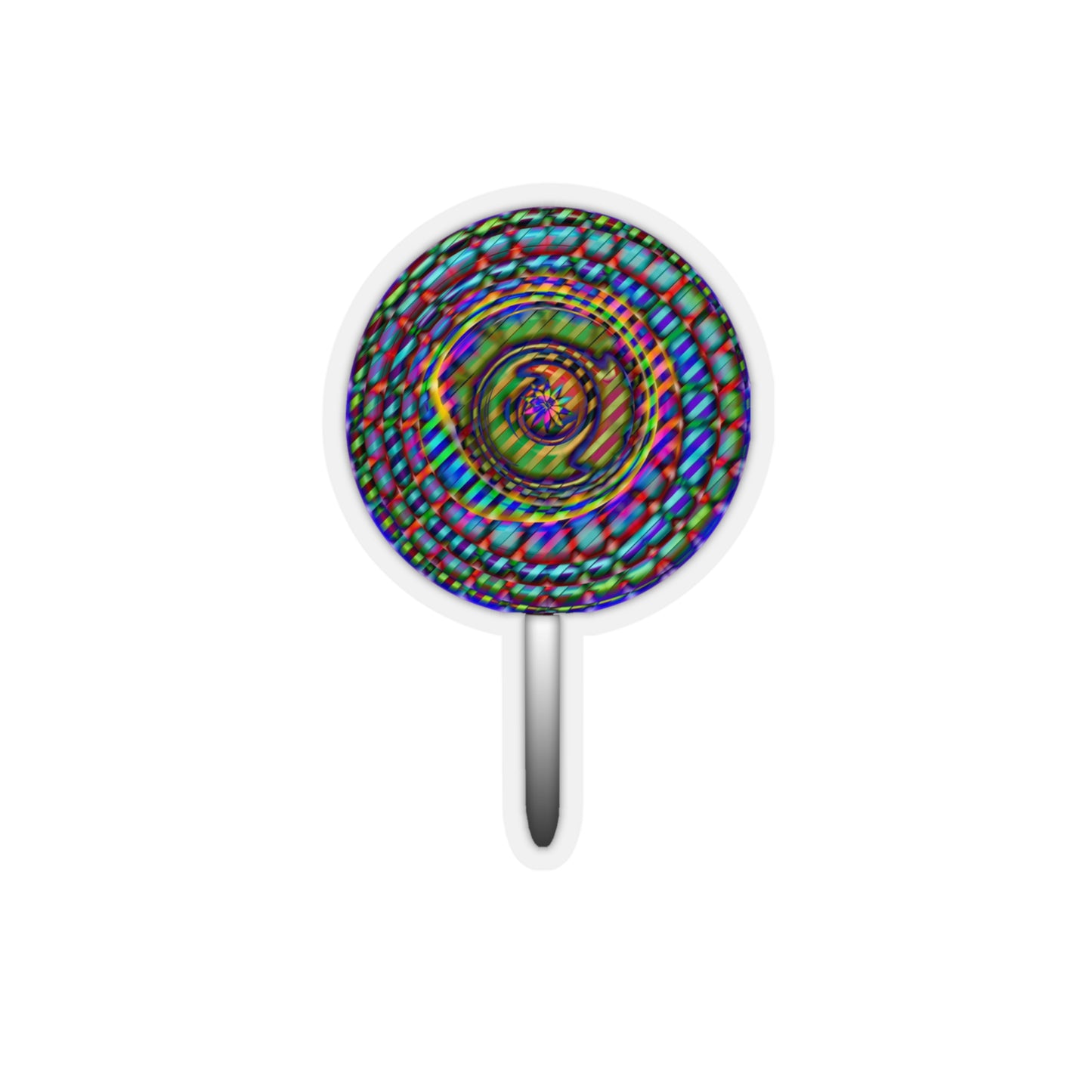 Rainbow Lollipop Kiss-Cut Stickers