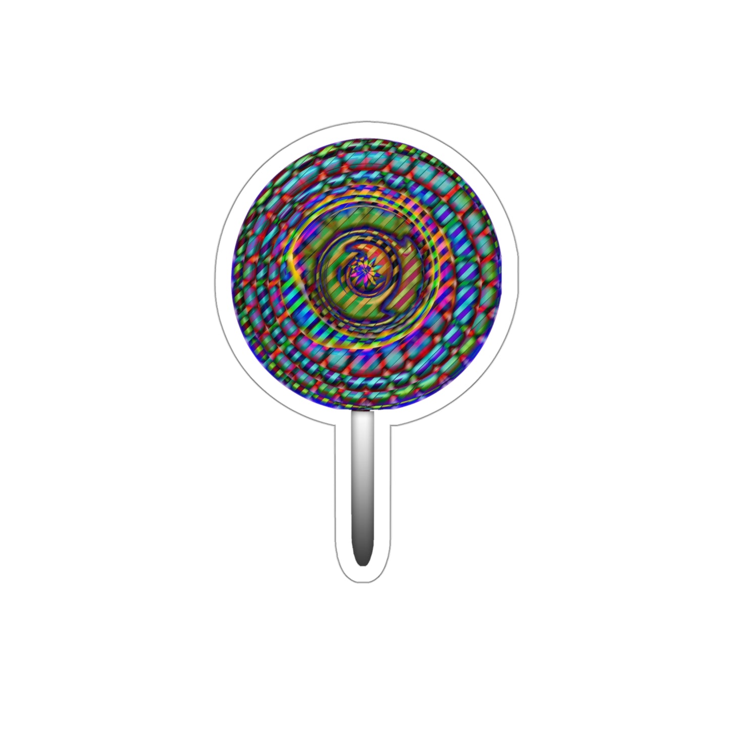 Rainbow Lollipop Kiss-Cut Stickers