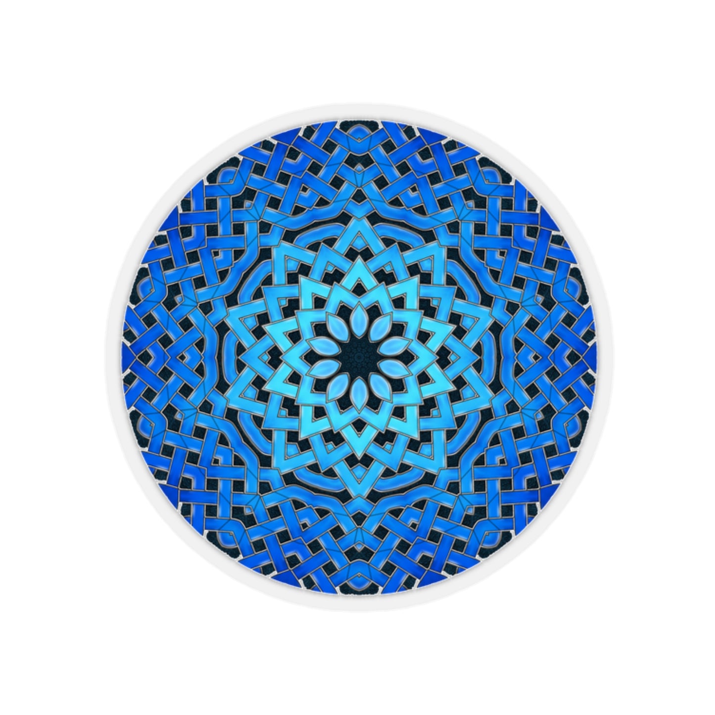 Blue Celtic Star Kiss-Cut Stickers