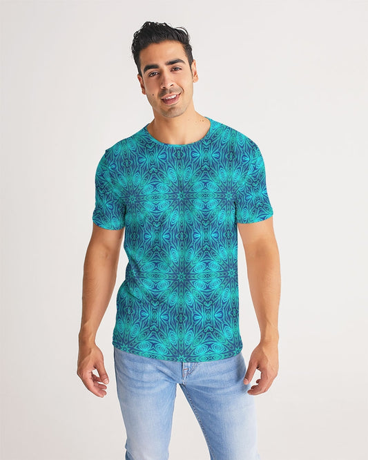 Blue Ice Kaleidoscope Men's All-Over Print Tee