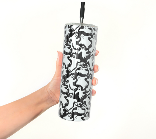 Ghosties Pattern Stainless Steel Tumbler
