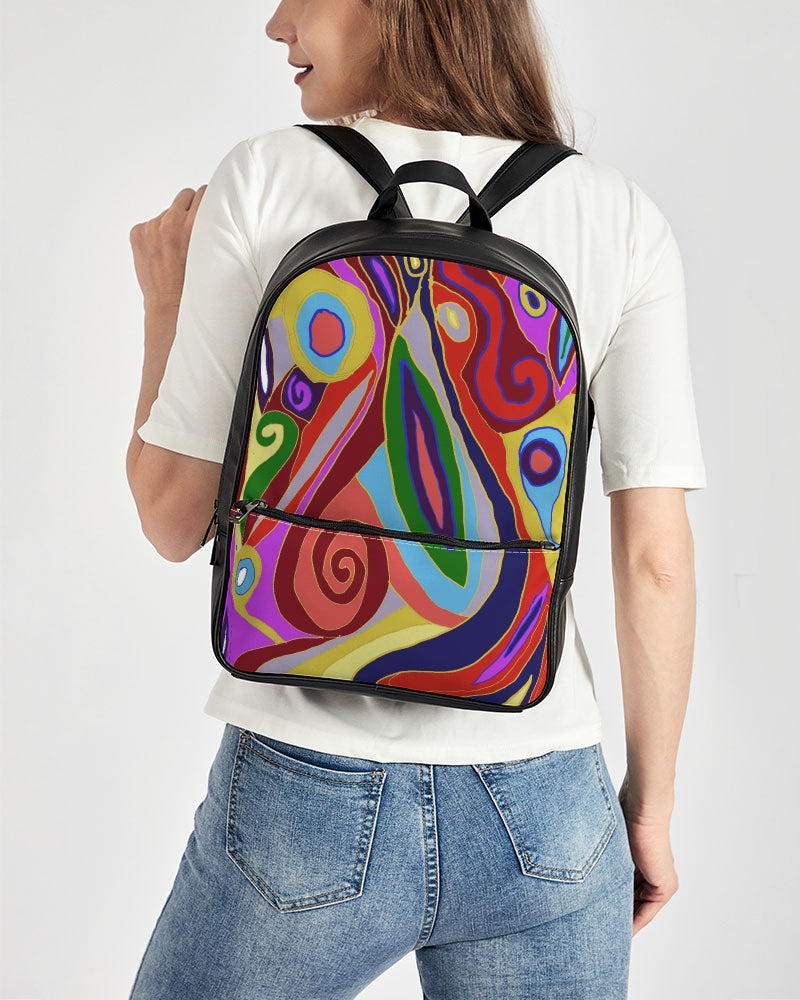 May Afternoon Classic Faux Leather Backpack