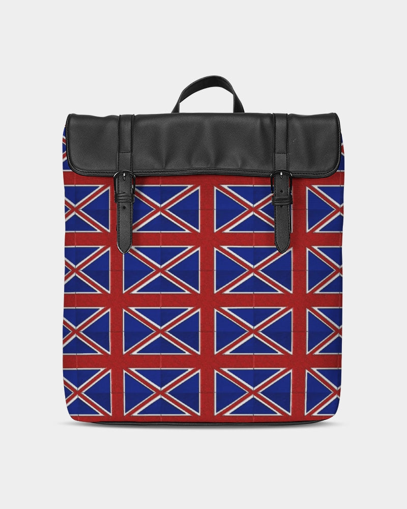 British Flag Pattern Casual Flap Backpack