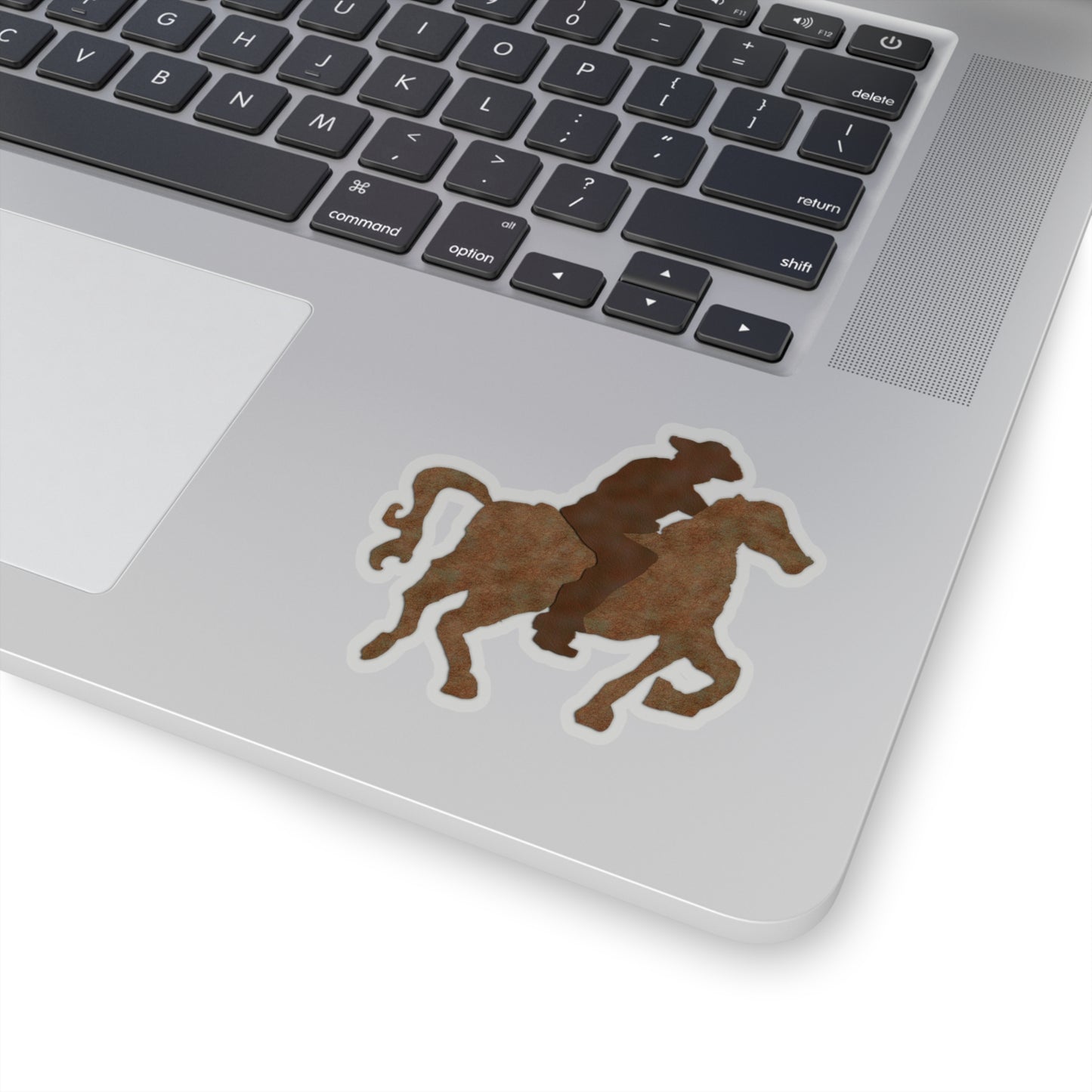 Cowboy on a Horse Kiss-Cut Stickers