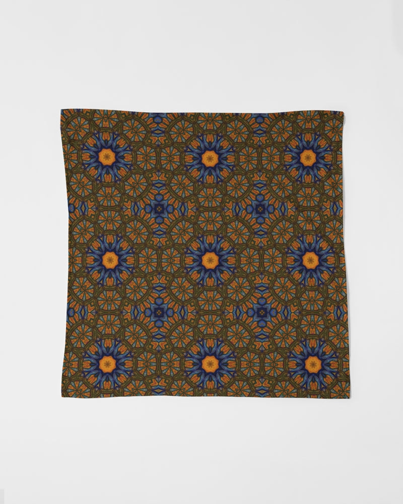 Blue and Yellow Sketch Kaleidoscope Bandana Set