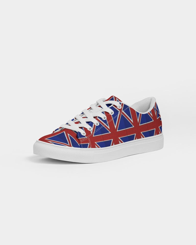 British Flag Pattern Women's Faux-Leather Sneaker