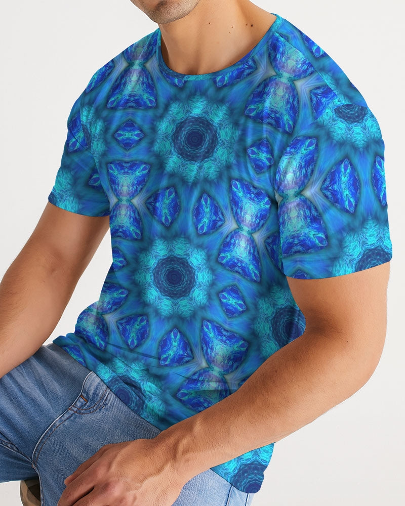 Blue Ocean Kaleidoscope Men's All-Over Print Tee