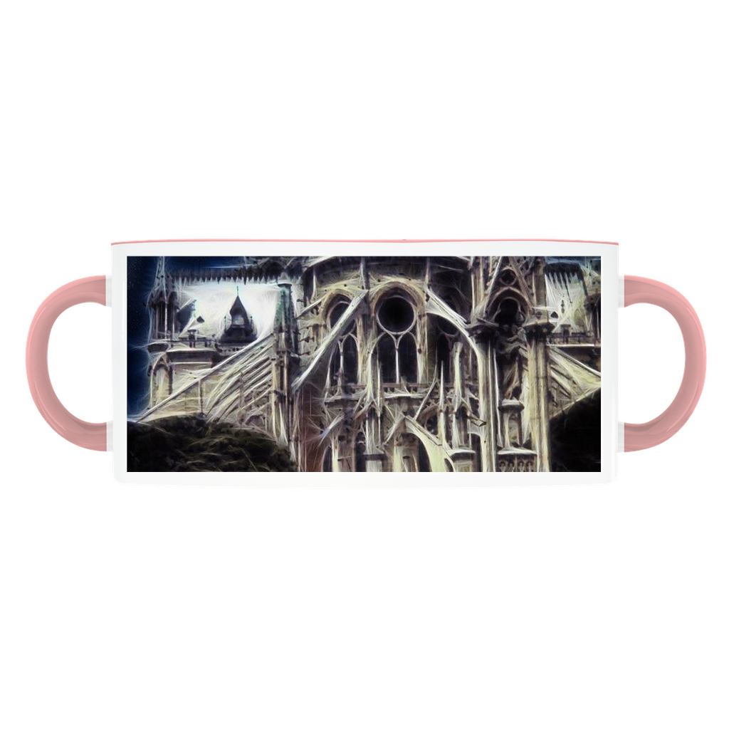 Notre Dame Cathedral Back Accent Mugs