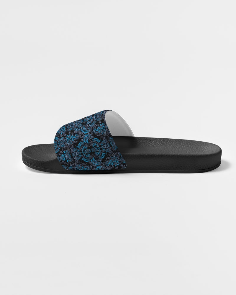 Blue Vines and Lace Women's Slide Sandal