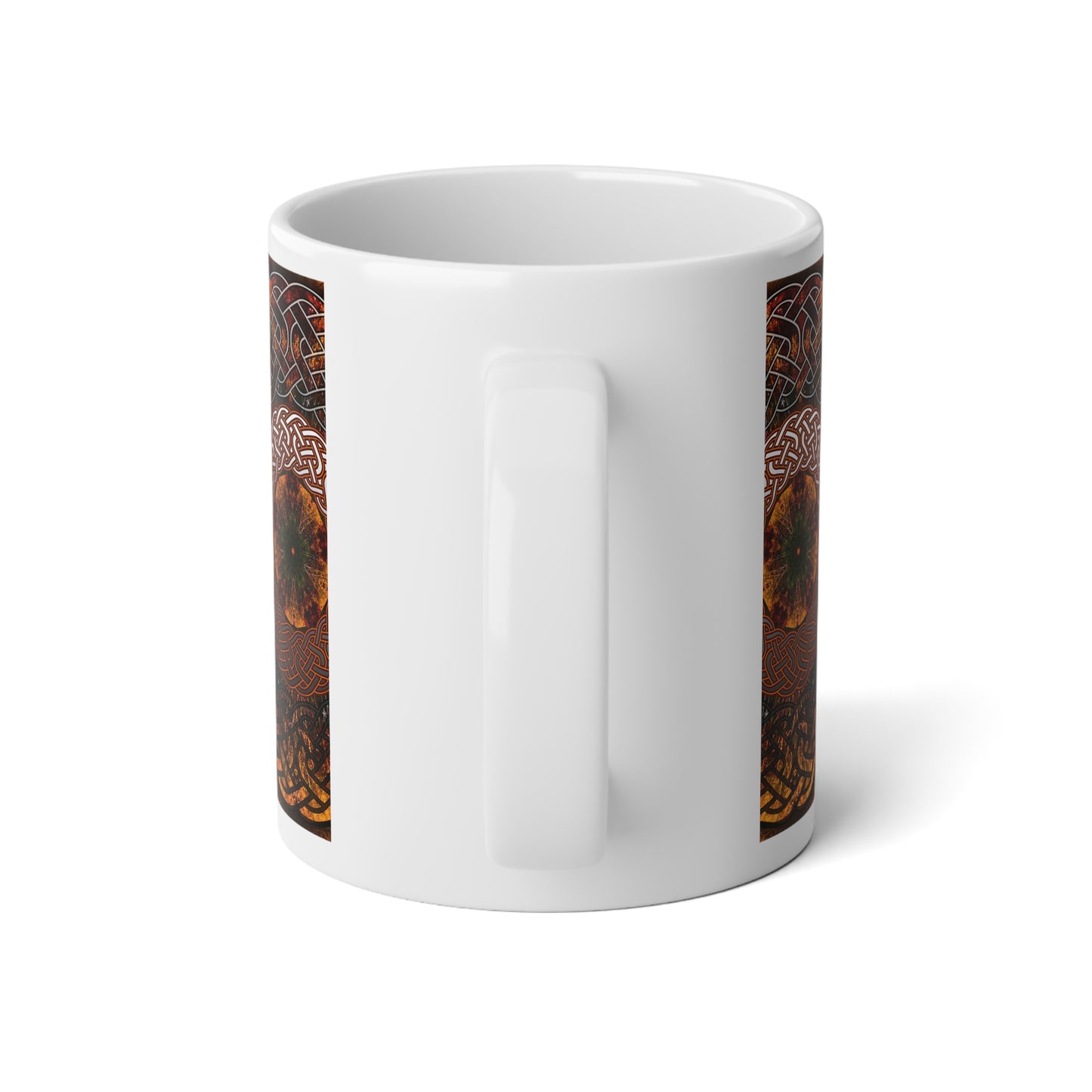 Fall Celtic Knot Jumbo Mug | 20oz Coffee Cup, Unique Gift for Tea Lovers, Bohemian Style, Perfect for Celebrations, Home Decor