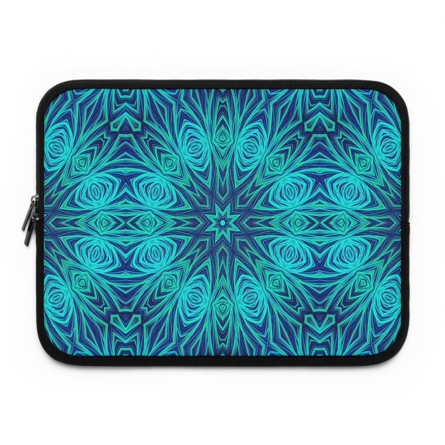 Blue Ice Kaleidoscope Laptop Sleeve