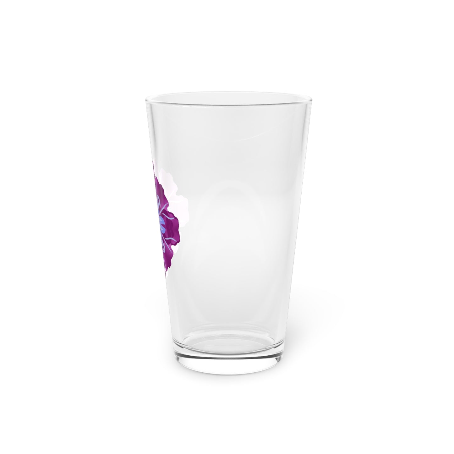 Fanciful Flowers 3 Pint Glass, 16oz