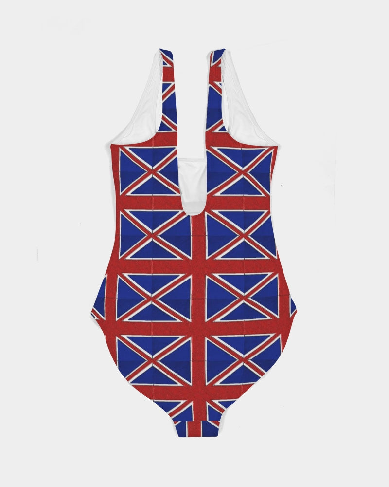 British Flag Pattern Women's All-Over Print One-Piece Swimsuit
