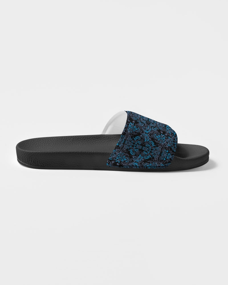 Blue Vines and Lace Women's Slide Sandal